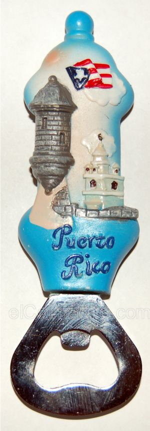 Iman y Abre Botella  Garrita<br> Magnet and Bottle Opener Garrita Puerto Rico