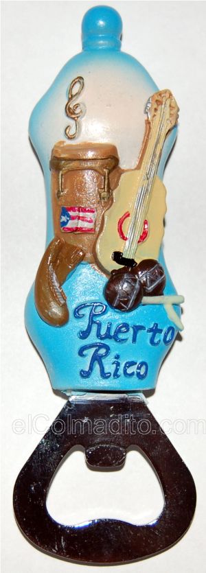 Iman y Abre Botella  Garrita<br> Magnet and Bottle Opener Garrita Puerto Rico