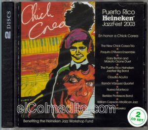Puerto Rico Heineke Jazz Fest 2003, 2 Disc set, Jazz de Puerto Rico, Puertorican Jazz Puerto Rico