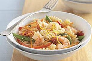 Camarones Pasta Primavera