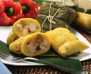 Recipe Tamales with Chicken Puerto Rico
