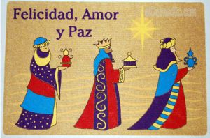 The Three Kings Door Mat, Puerto Rico Door Mat Puerto Rico