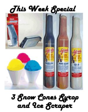 Puerto Rico Summer, Snow cones syrops Puerto Rico