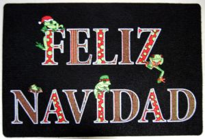 Puerto Rico Christmas Door Mat Puerto Rico