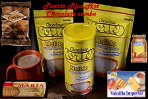 Puerto Rico Hot Chocolate, Chocolate Cortes Puerto Rico
