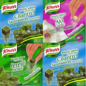 Knorr Mini Cubos, Knorr Seasoning, Adobos Knorr Puerto Rico