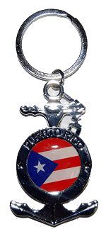 Puerto Rico Flag Keychains, Puerto Rico Souveniers Puerto Rico