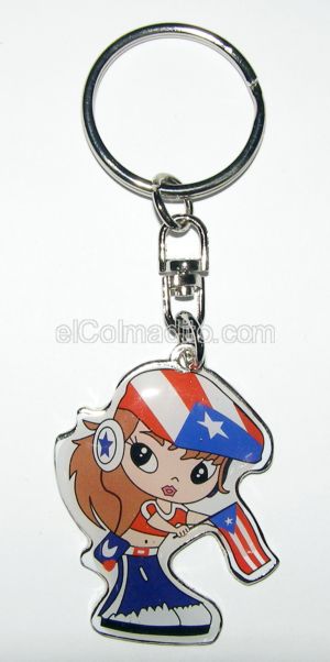 Puerto Rico Keychains, Puerto Rico Flag, Souveniers de Puerto Rico Puerto Rico