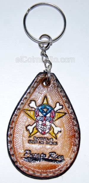 Puerto Rico Flag Keychain, Leather Keychains from Puerto Rico Puerto Rico
