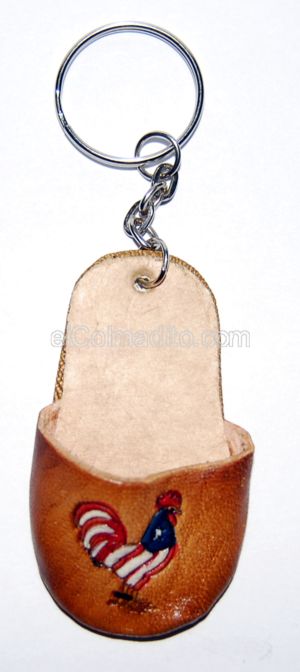 Puerto Rico Flag Keychain, Leather Keychains from Puerto Rico Puerto Rico