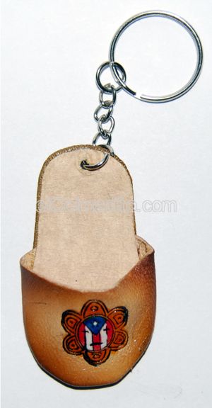 Puerto Rico Flag Keychain, Leather Keychains from Puerto Rico Puerto Rico