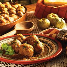 Recipe Meatballs with<br>Salsa Verde Puerto Rico