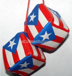 Puerto Rico Flag Hanging Squares, Puerto Rico Flag Souveniers Puerto Rico