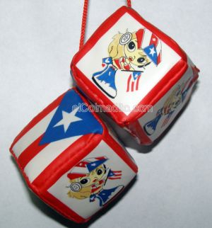 Puerto Rico Flag Hanging Squares, Puerto Rico Flag Souveniers Puerto Rico