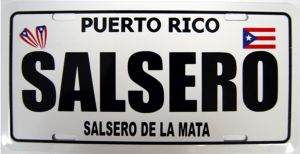 Puerto Rican Salsero License Plate Puerto Rico