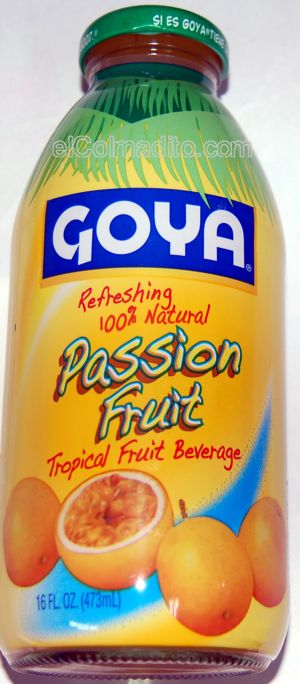 Goya Tropical Fruit Beverage<br> 100% Natural  Passion Fruit 16onz Puerto Rico