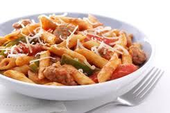 Recipe Pasta with<br>Sausage and Peppers Puerto Rico
